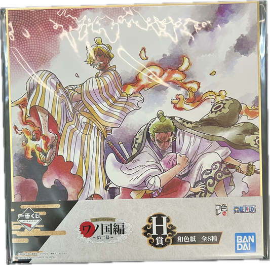 One Piece - Ichiban Kuji Wano Country Arc Shikishi Art Board - Zoro & Sanji