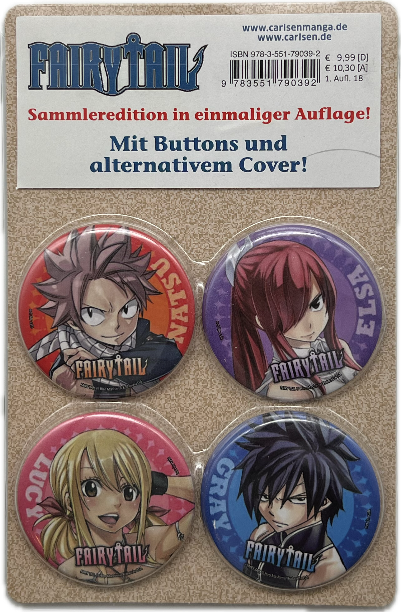 Fairy Tail Tail Buttons