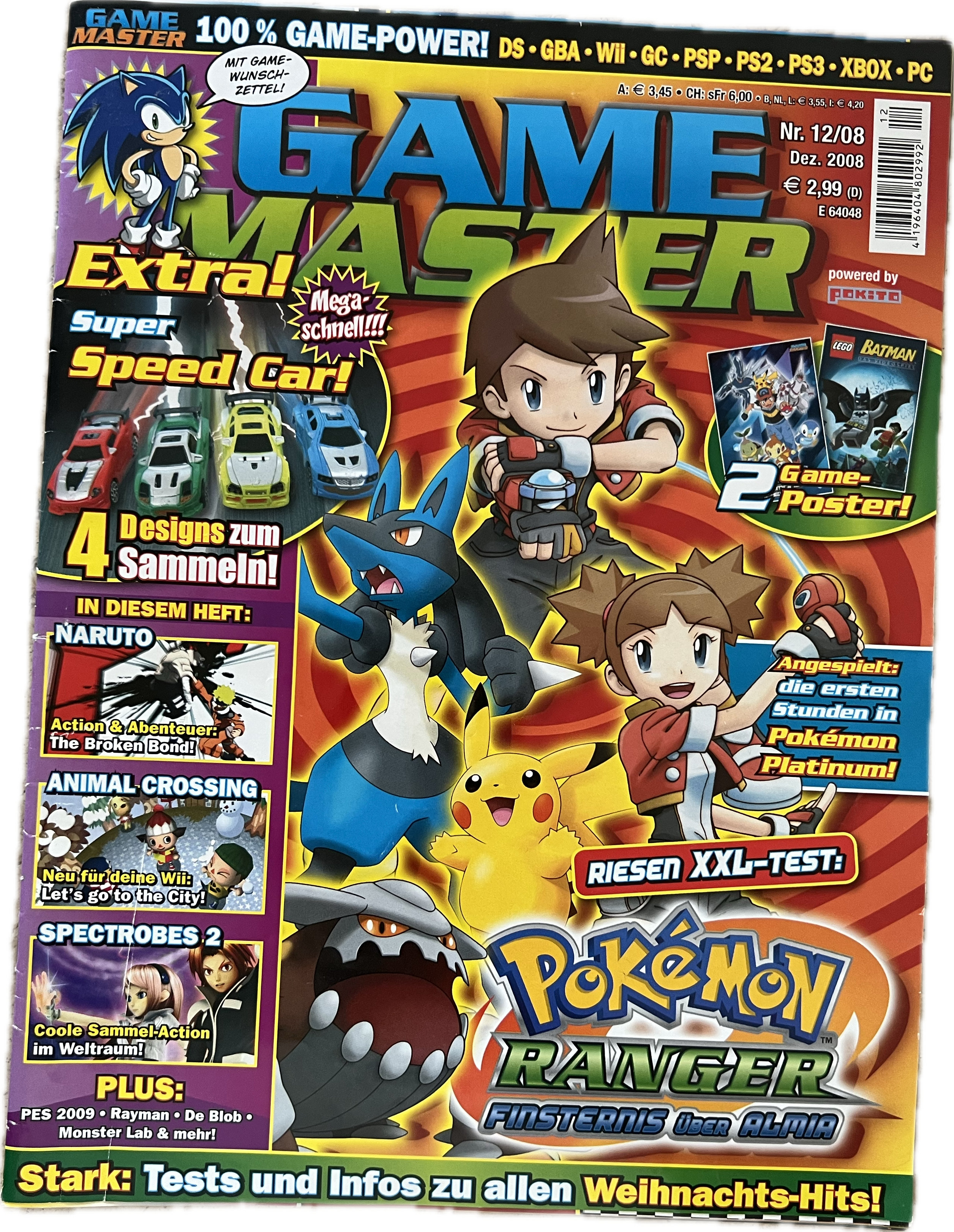Pokemon Comic Heft 12/08 Game Master