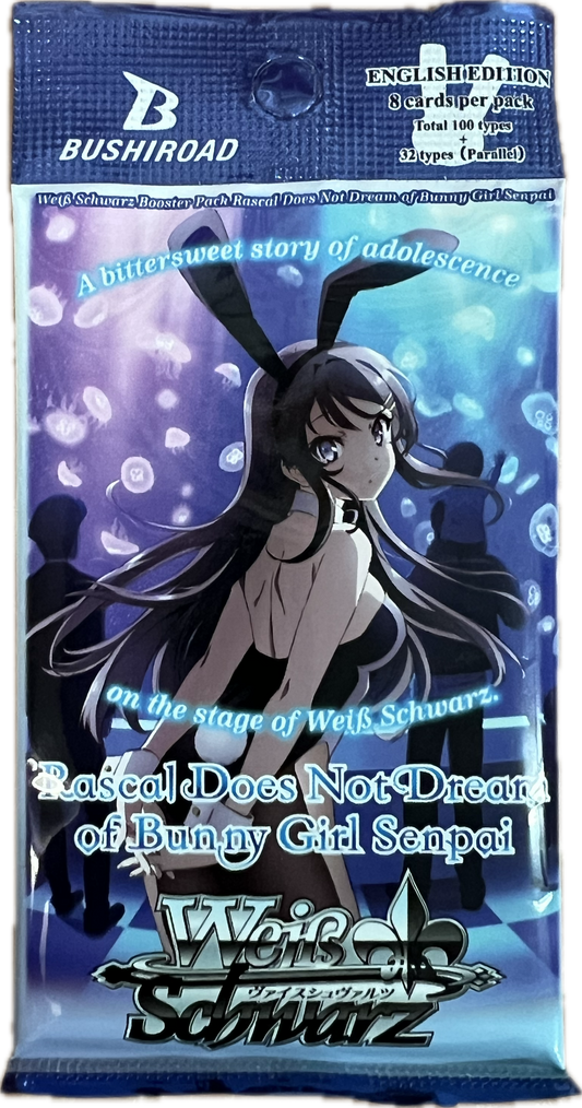 Rascal Does Not Dream of Bunny Girl Senpai TCG Booster Pack Englisch