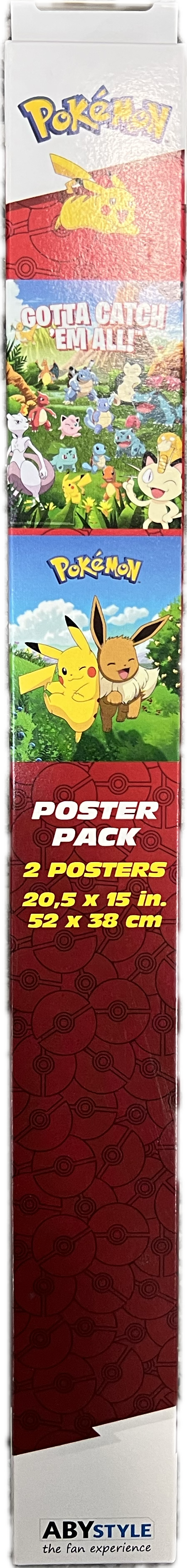 Pokemon 2x Poster-Set 52 x 38cm