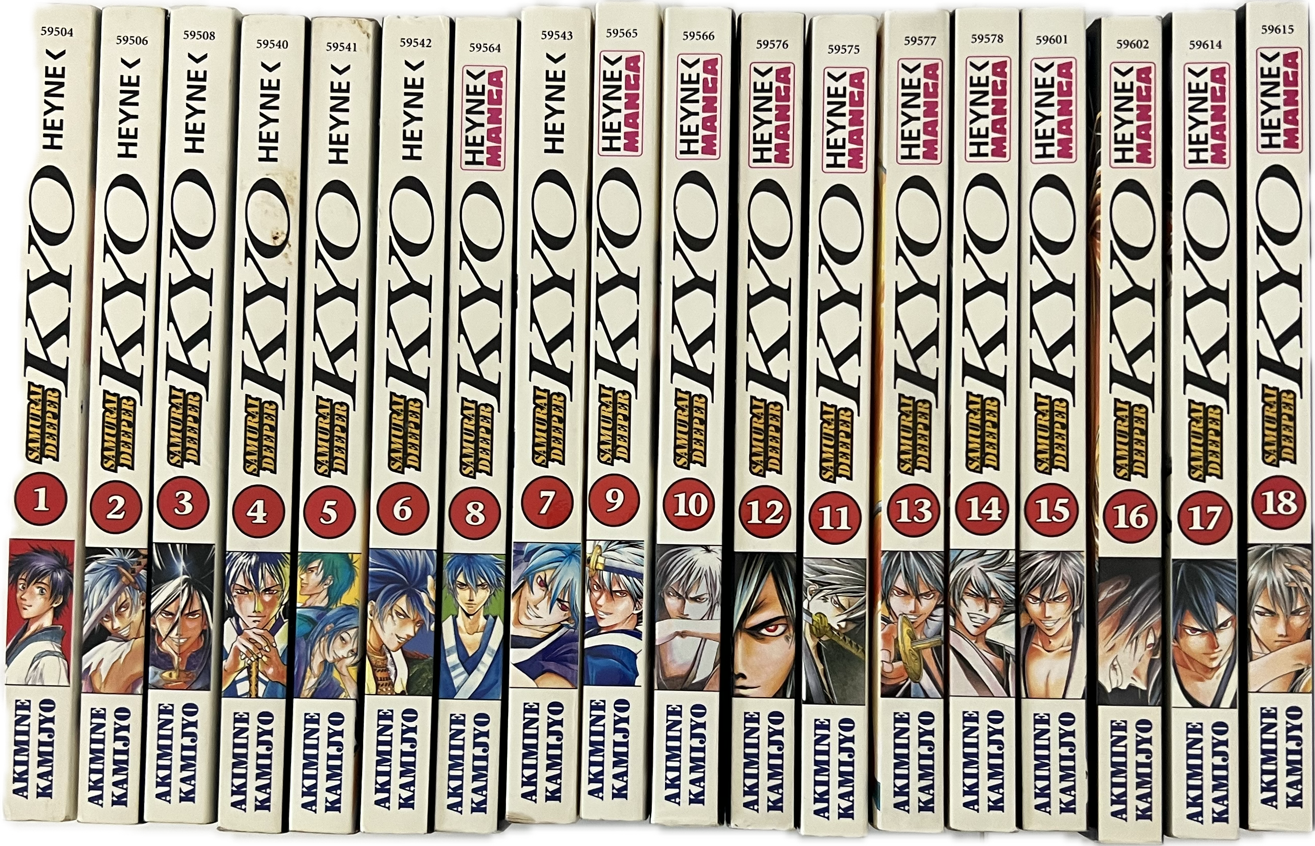 Samurai Deeper Kyo 01-18 komplette Reihe