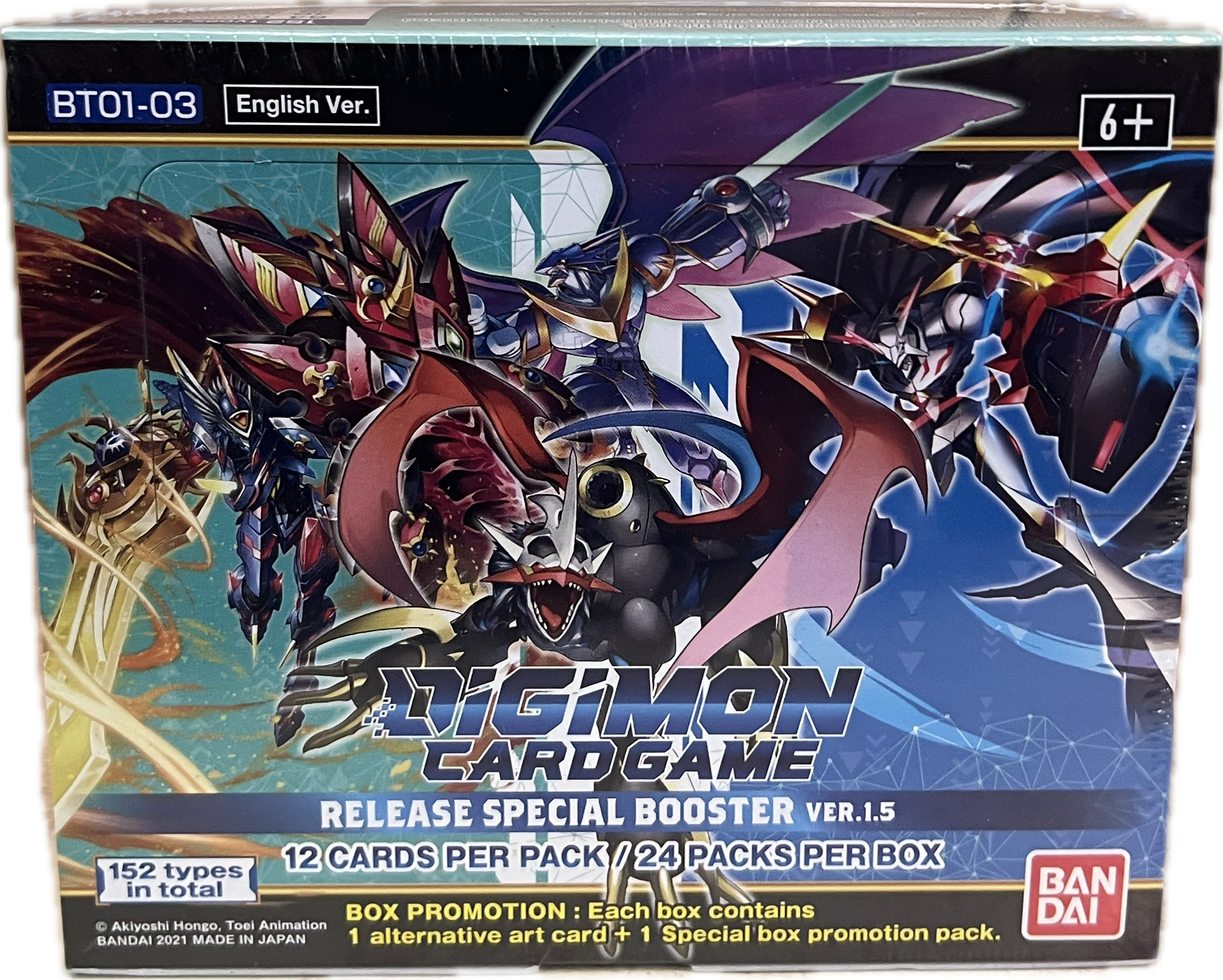 Digimon Card Game Booster Box – Release Special Booster Ver.1.5 (BT01-03) Englisch