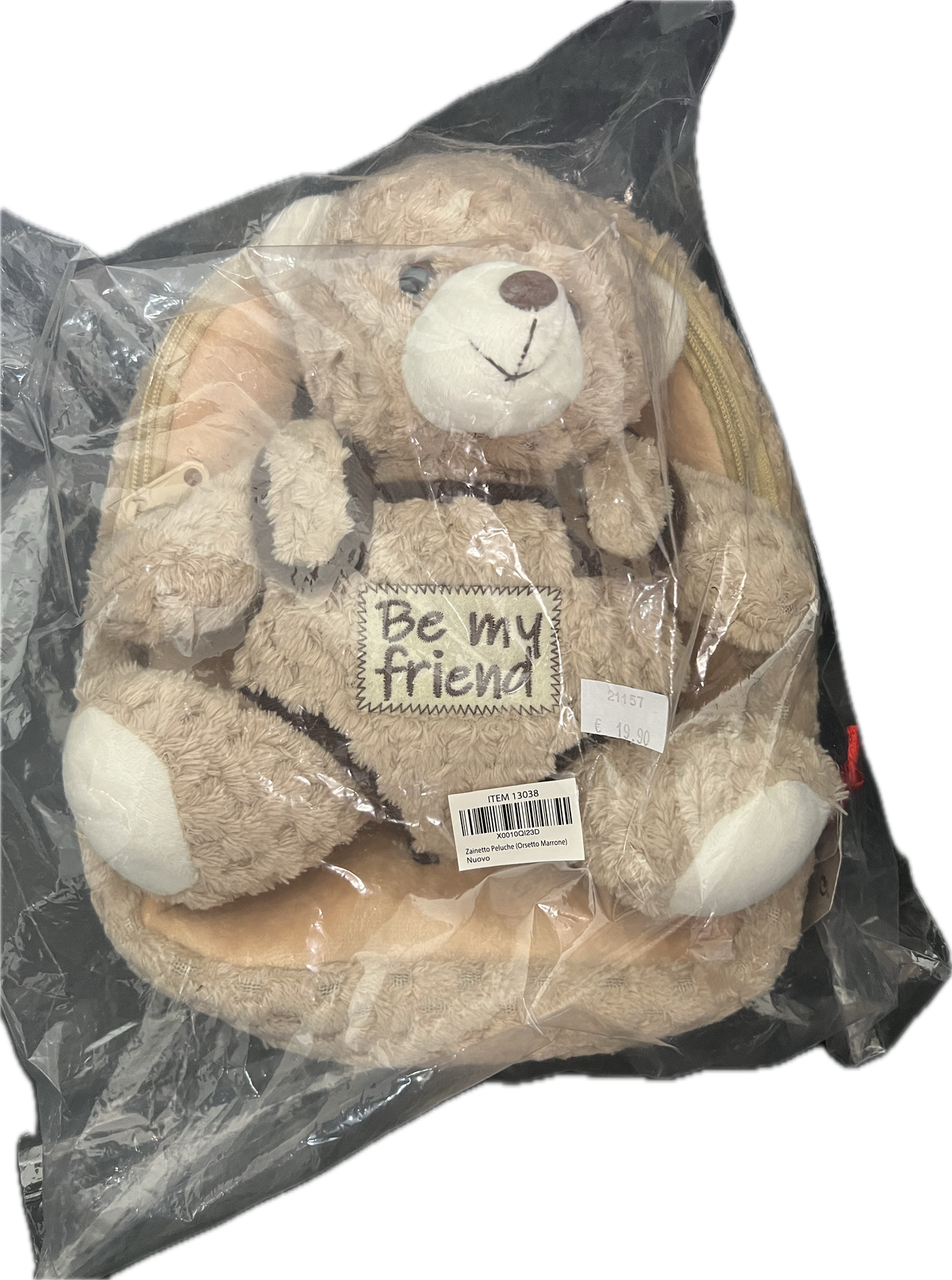 Plüsch Rucksack - Be My Friend