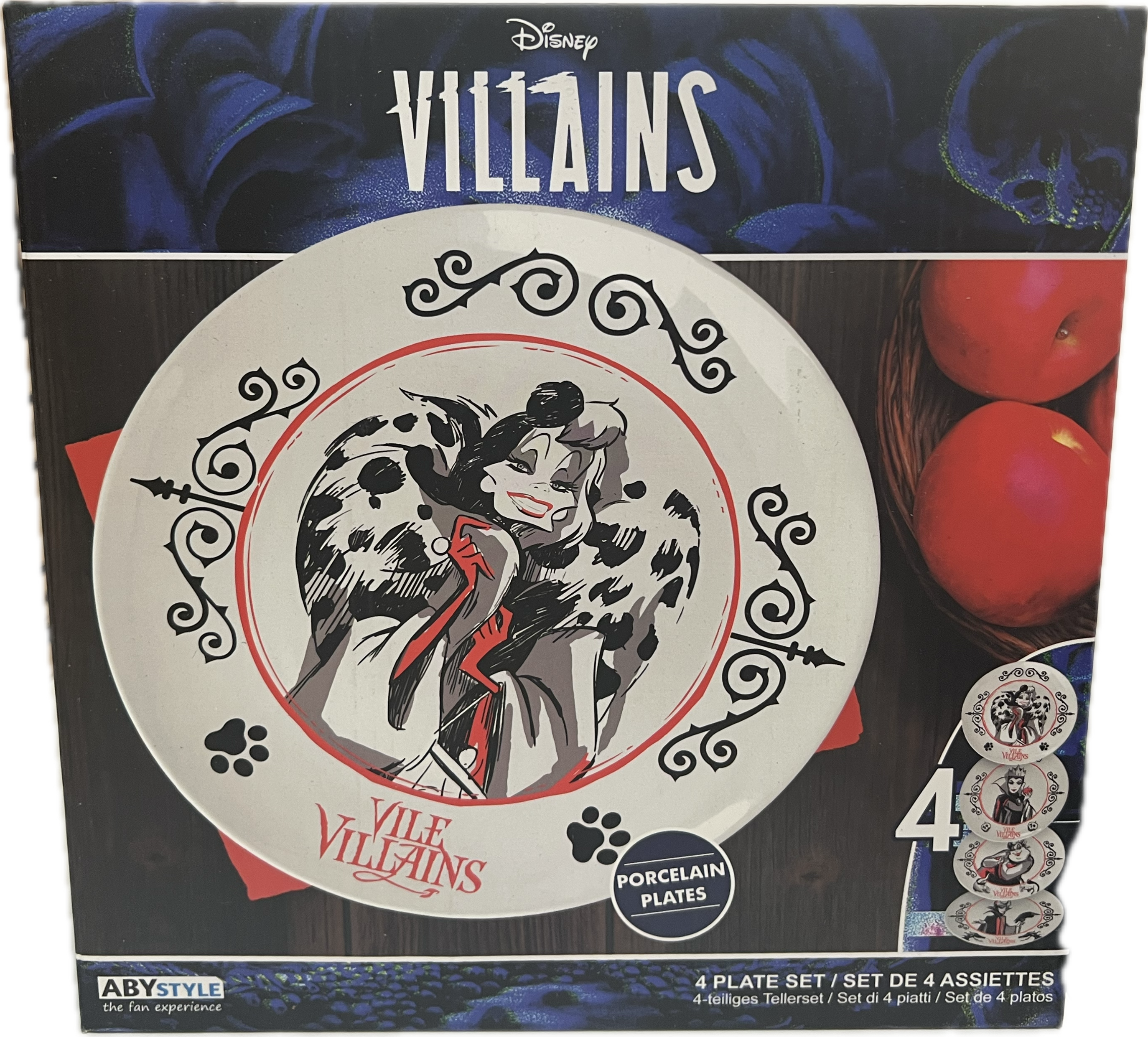 Disney Villains Teller-Set 4-teilig