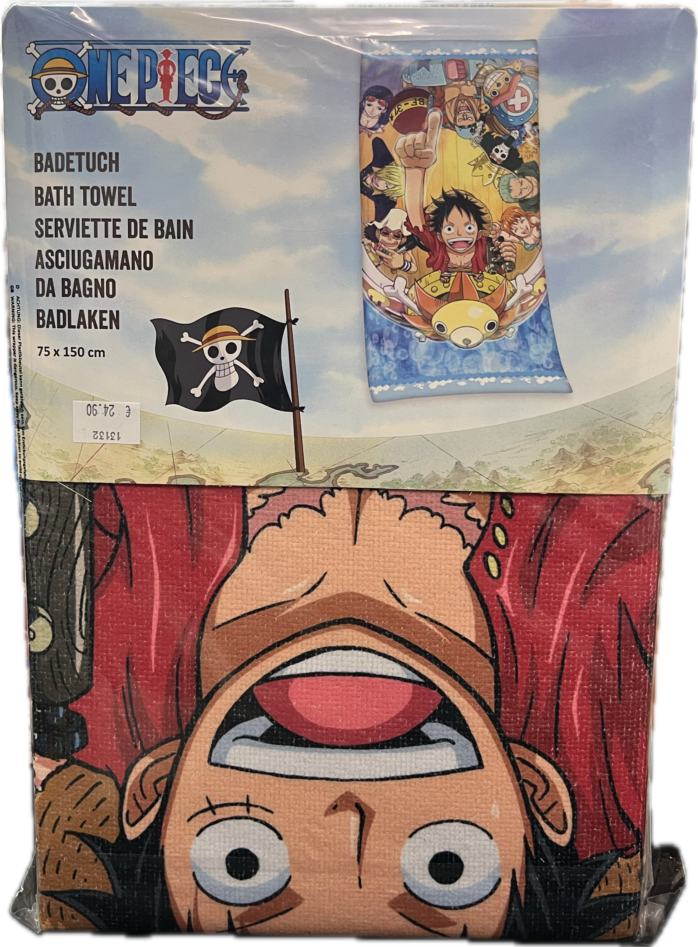 One Piece Badetuch 75 x 150cm