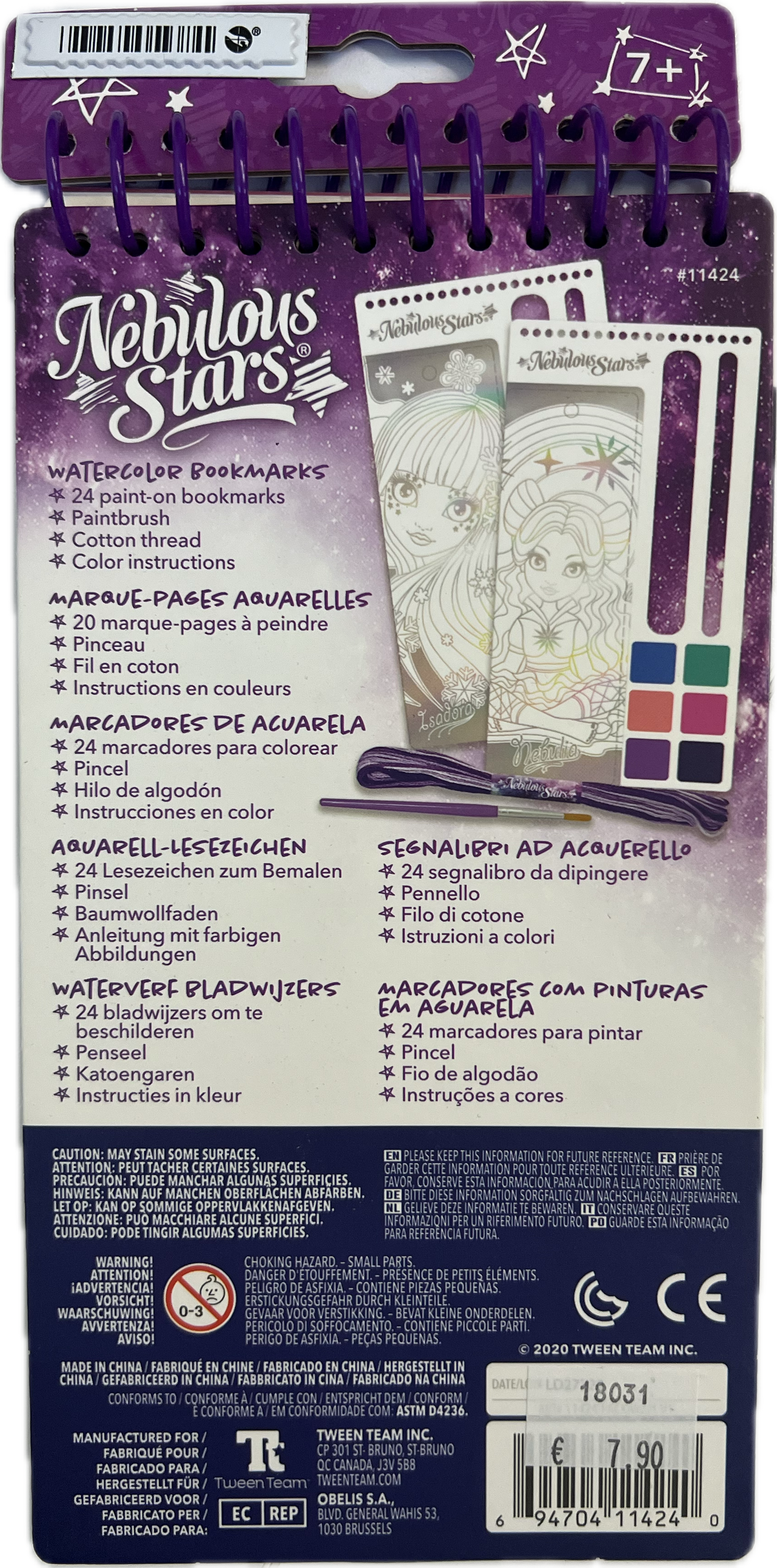 Nebulous Stars – Watercolor Bookmarks