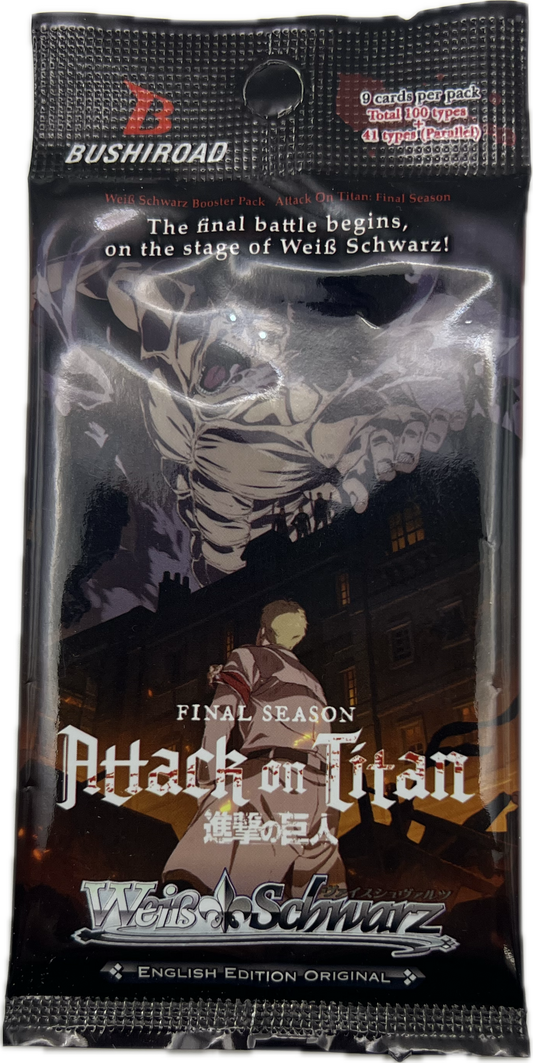 Weiss Schwarz TCG Booster Pack - Attack on Titan: Final Season English