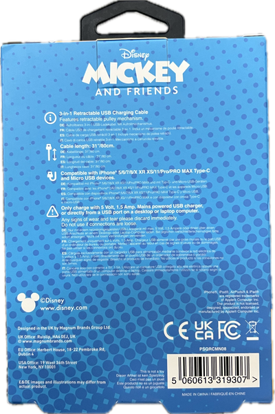 Minnie Mouse Ladekabel 3-in-1