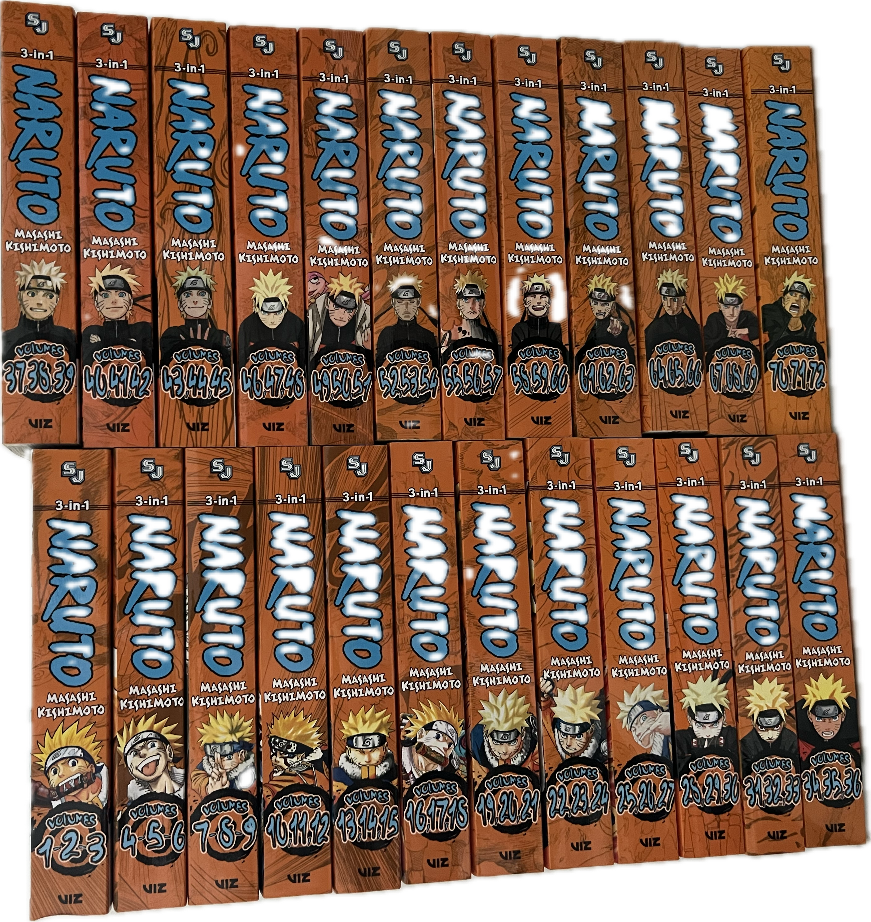Naruto Omnibus 01-72 englisch komplette Reihe