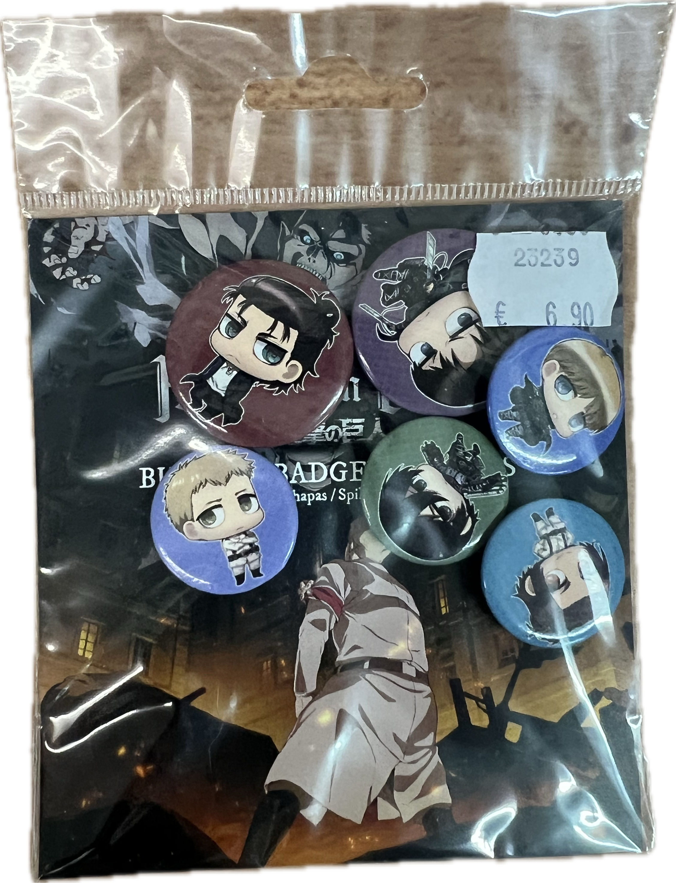 Attack on Titan Button-Badget-Set