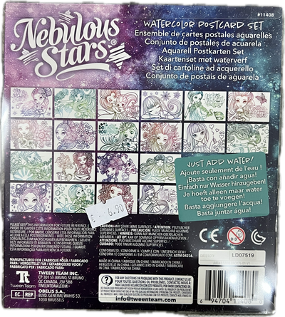 Nebulous Stars – Watercolor Postcard Set