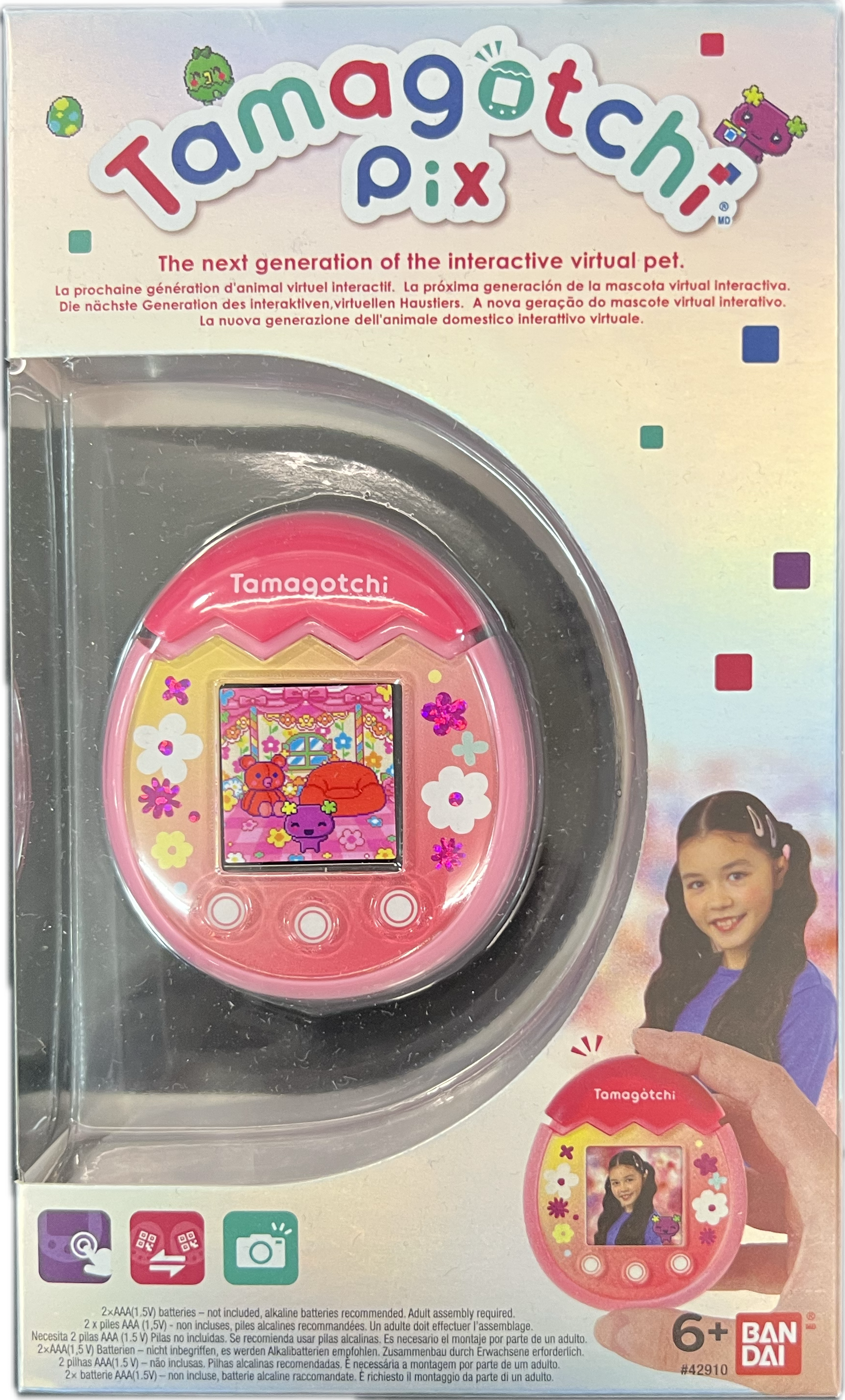 Tamagotchi Pix - Floral Pink