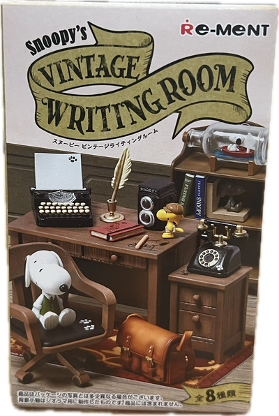 Snoopy Vintage Writing Room Miniature Set Blind Box
