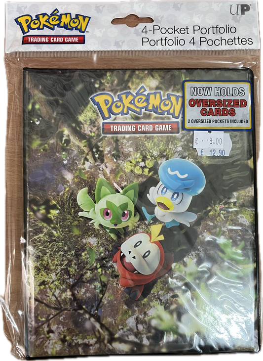 Pokemon Sprigatito, Fuecoco & Quaxly TCG 4-Pocket Portfolio