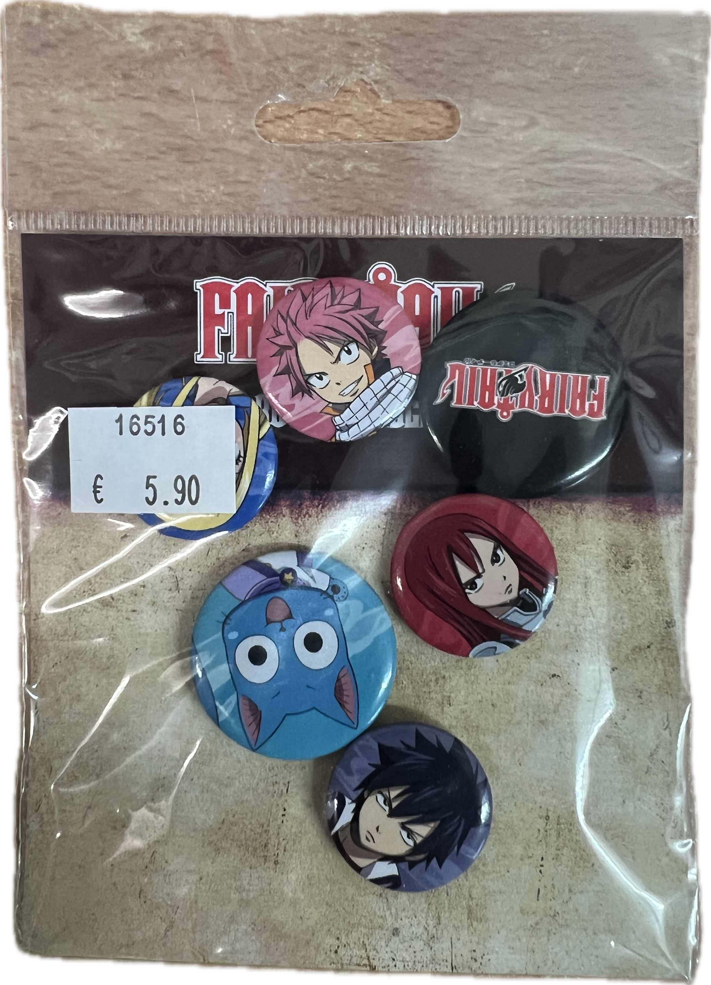 Fairy Tail Tail Button-Badget-Set