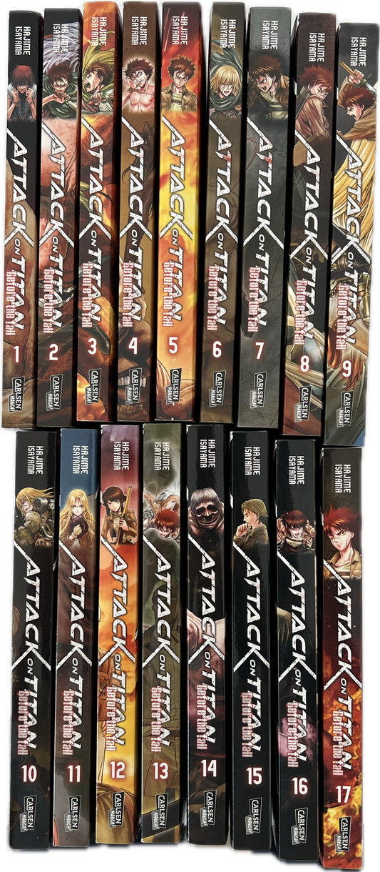 Attack on Titan Before the Fall 1-17 komplette Reihe