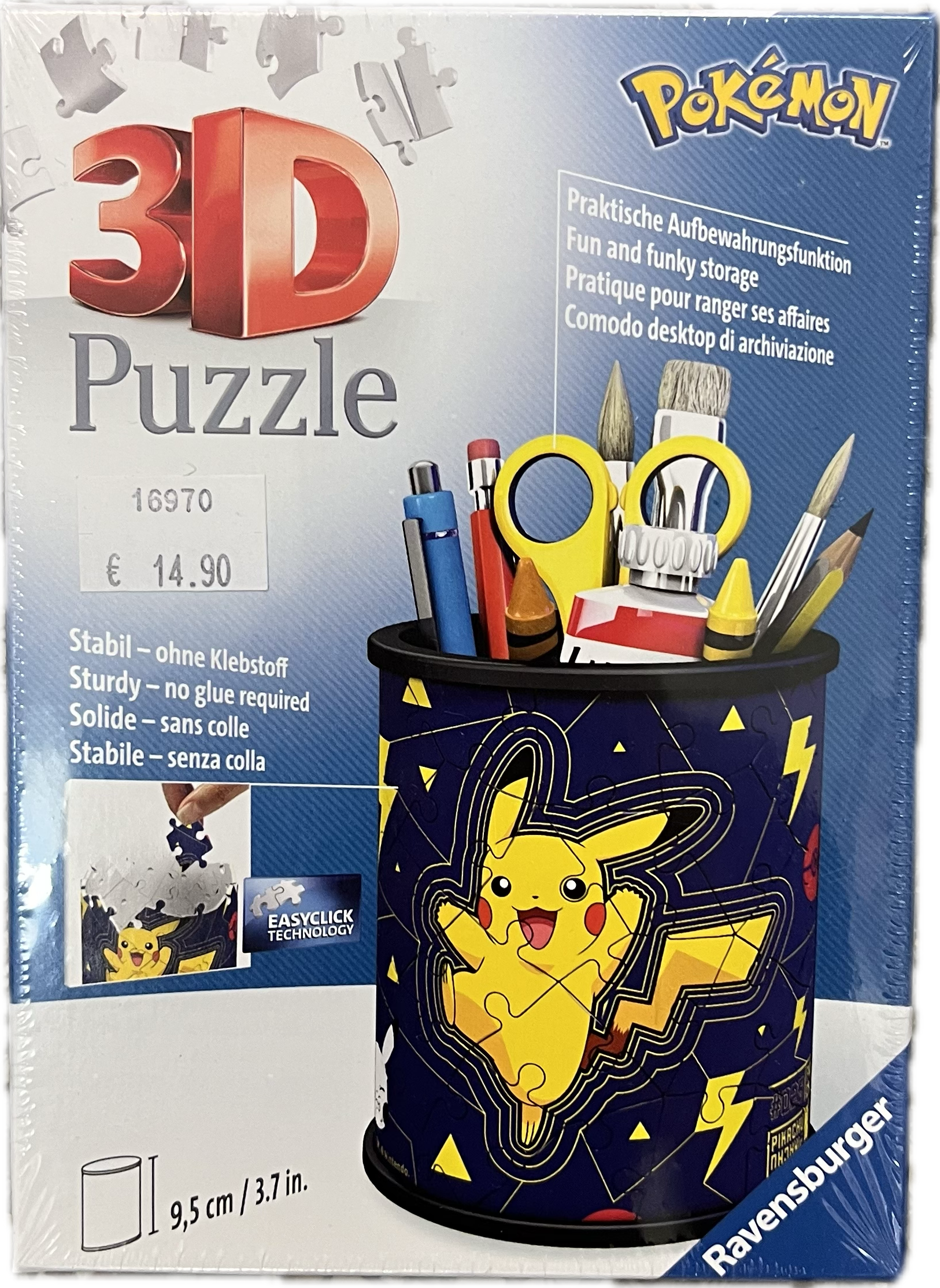 Pokemon - Pikachu 3D Stiftehalter Puzzle