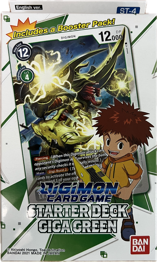 Digimon TCG Card Starter Deck Gigagreen (ST-4) English