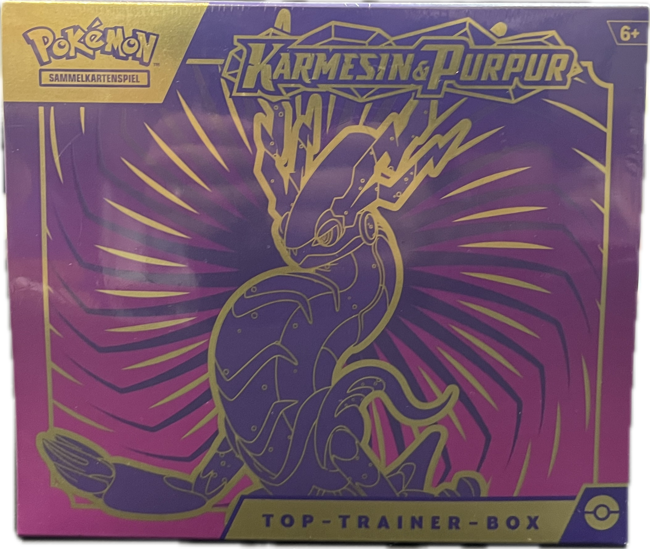 Pokemon TCG Top-Trainer-Box – Karmesin & Purpur (Miraidon) Deutsch