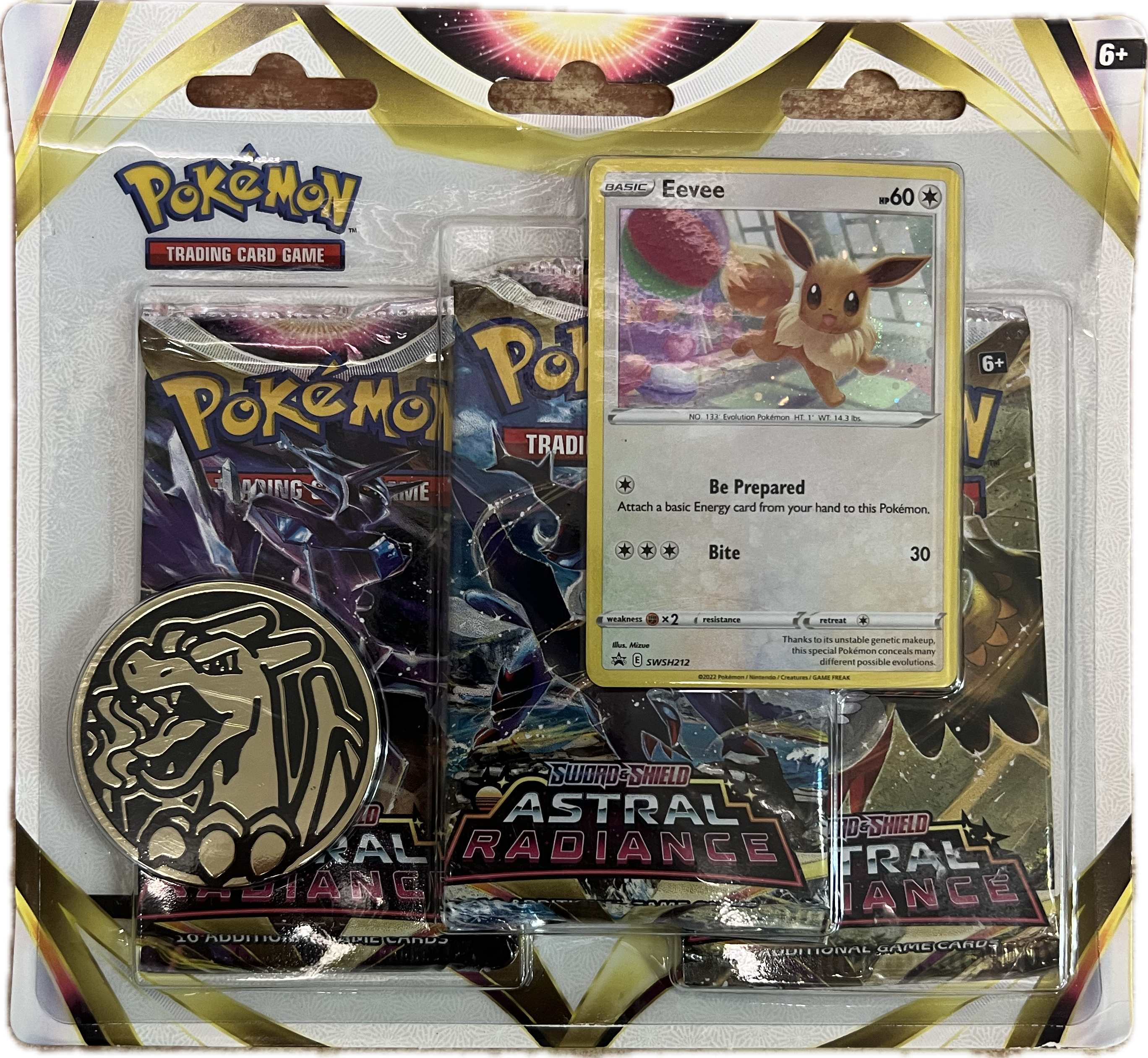 Pokemon TCG Astral Radiance Triple Blister Eeve Englisch